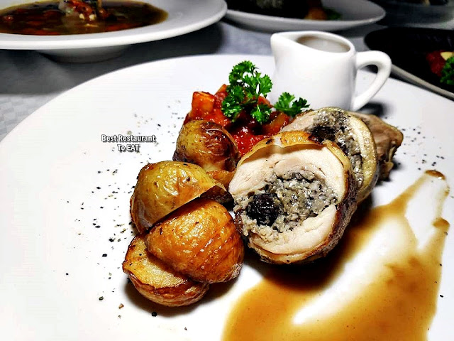 The Club @ G Tower Hotel New Menu - Roasted Chicken Roulade