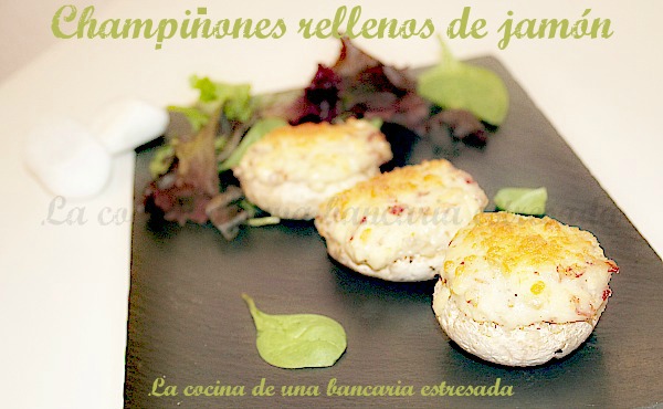 Receta de champiñones rellenos con jamón