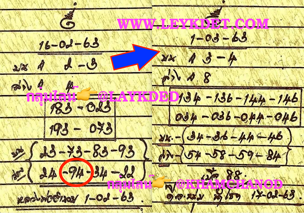 เลขเด็ดงวดนี้ 3ตัวตรงๆ หวยทำมือหวยดังวัดป่าสายแข็งแบ่งปัน ...