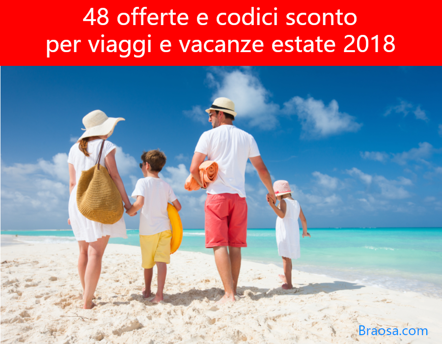 48 offerte e codici sconto per vacanze estate 2020