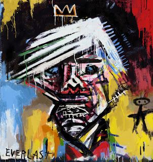 Portrait of Andy Warhol by Jean Michel Basquiat