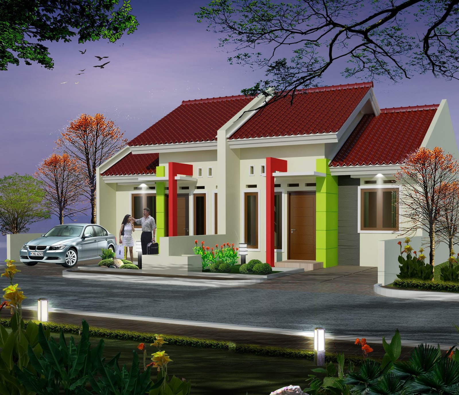 Model Desain Rumah Cantik Minimalis Jual Bata Ekspos