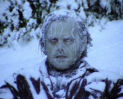 Cold Showers - Jack Nicholson Shining freezing gif