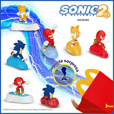 Sonic McDonalds Toys 2022 were available in cajita feliz in Mexico and South American countries such as Peru and Paraguay