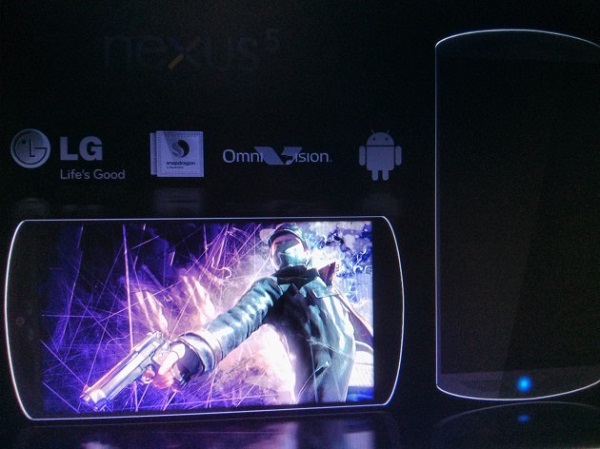 The Nexus 5 smartphone 