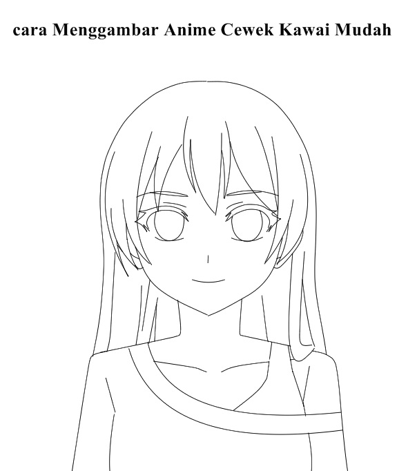 Mewarnai Gambar  Sketsa Anime  Yang Mudah  Terbaru KataUcap