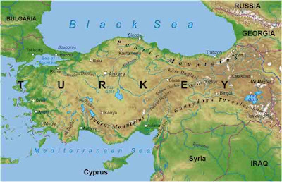 Map of Turkey Region and City