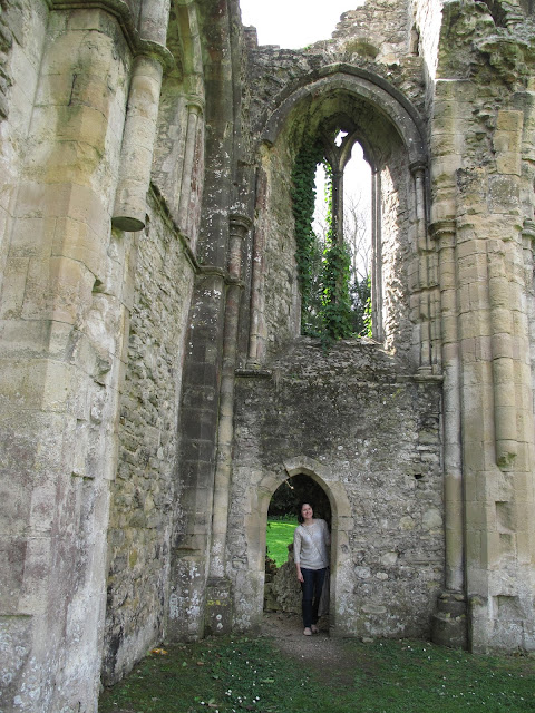 There is even ivy growing in a pointed gothic window... Could there be a more perfect ruin?