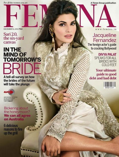 Jacqueline Fernandez looks regal on Femina, December issue