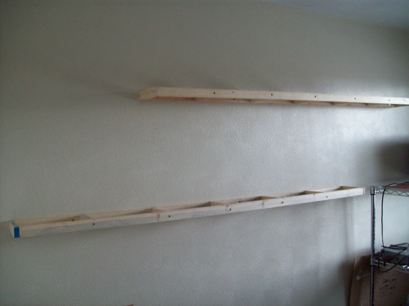 Floating Shelves with Frames