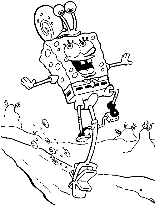 spongebob coloring pages