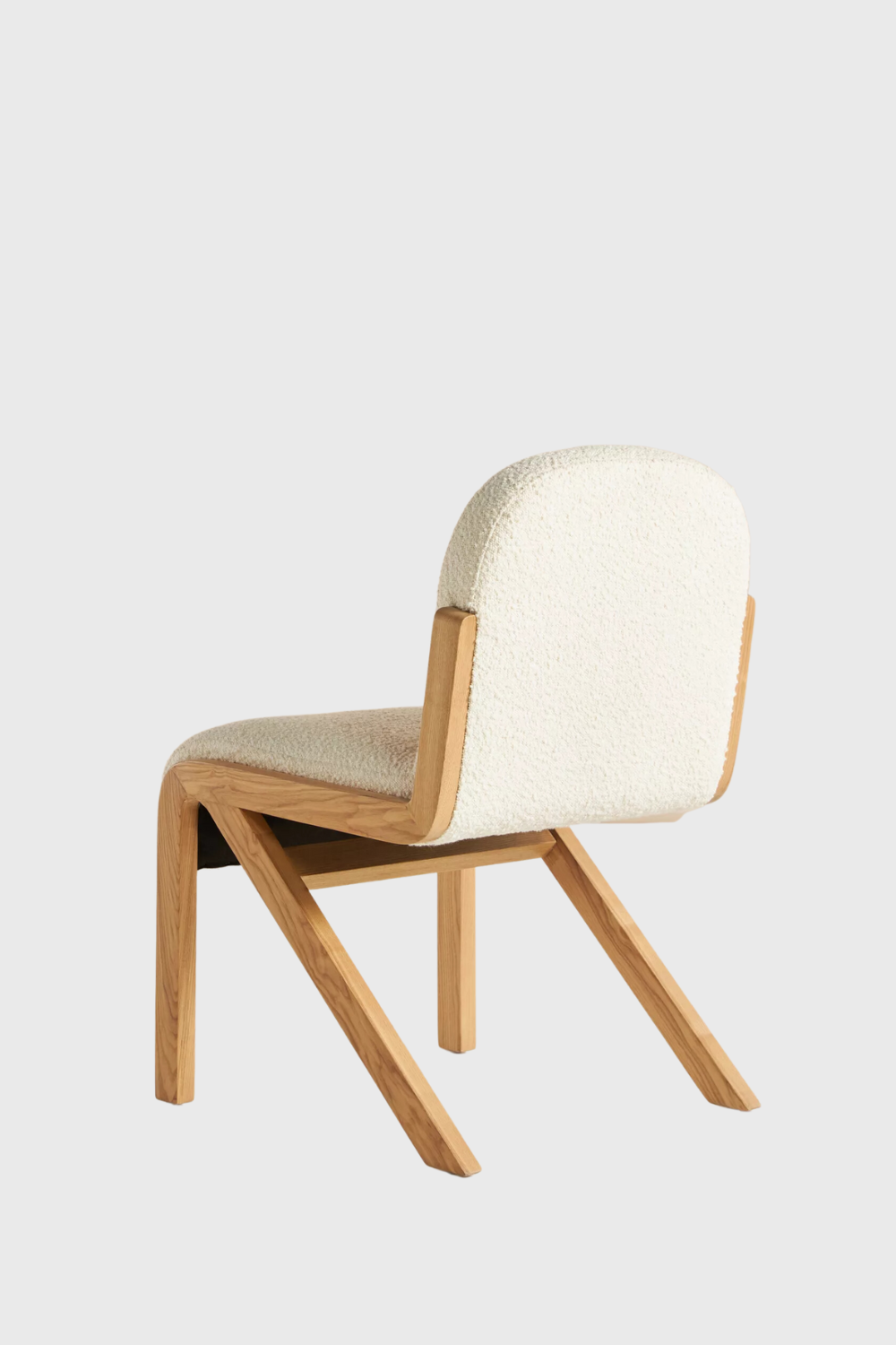 bouclé rani armless dining chair