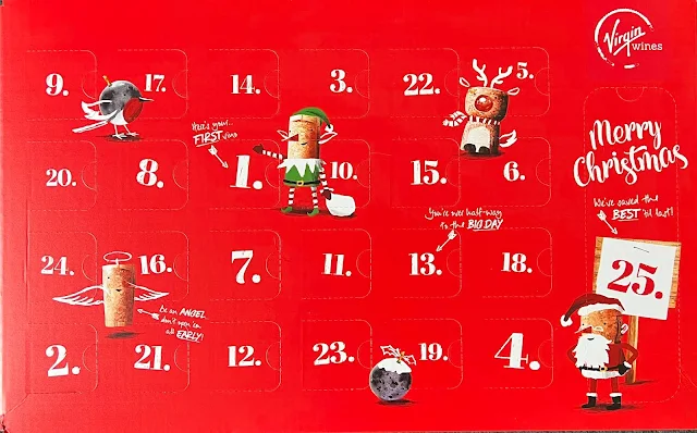 A closed box of Virgin Wines Advent Calendar