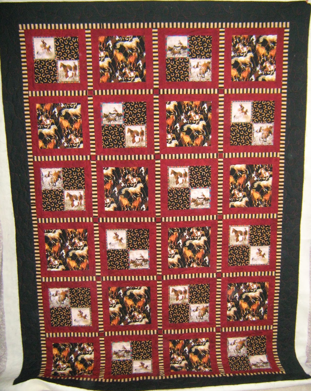 Inch by Inch Quilting: Two horsy quilts by Carol