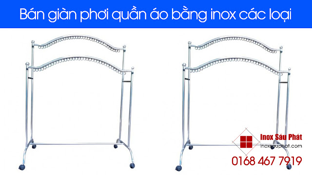 Cửa hàng bán giàn phơi quần áo bằng inox đẹp TPHCM