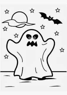 Halloween Ghosts for Coloring, part 2