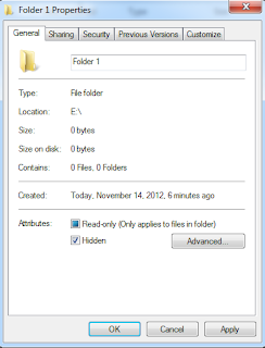 cara menyembunyikan file / folder 
