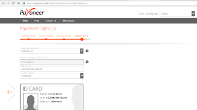 Cara Mudah Membuat Account Payoneer