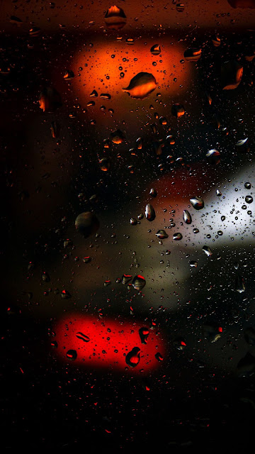 Rain, Glass, Drops, Water, Blur