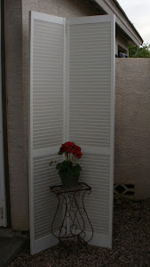 White Shabby Chic Shutters  *SOLD*