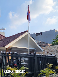 Tiang Bendera Stainless terpasang di Gambir Jakarta Pusat