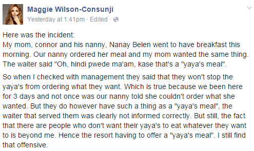 Yaya Meal Balesin, Maggie Wilson