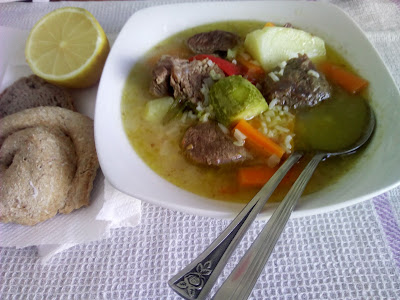 Κρεατόσουπα με λαχανικά (φ.Μ.Κυμάκη)