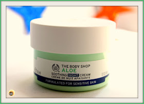 Review of The Body Shop Aloe Soothing Night Cream For sensitive skin