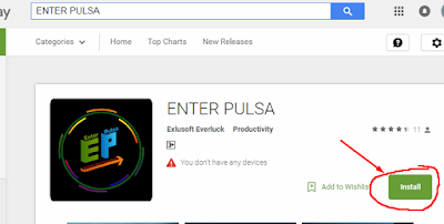 Hasil gambar untuk Instal Aplikasi Android Enter Pulsa Transaksi pulsa