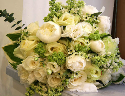 Ivory Green Bridal Bouquet We've used a fabulous selection of White 