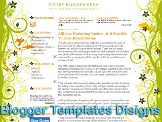 Theme Vinery XML Blogger Templates