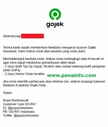 cara mengganti nomor gopay 6