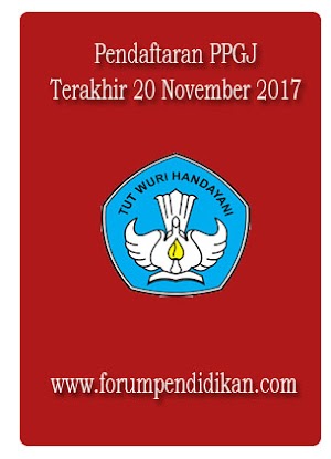 Pendaftaran PPGJ, Terakhir 20 November 2017