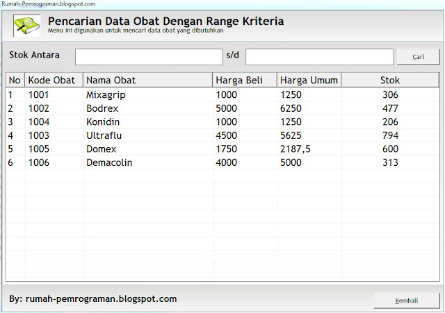 Aplikasi Pencarian Data Visual Basic 6 Part II