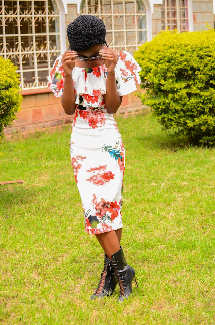 How You Can Wear A Floral Off-Shoulder Bodycon Dress