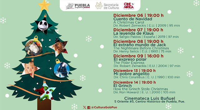 Proyectará Cinemateca “Luis Buñuel” ciclo de películas navideñas: Cultura