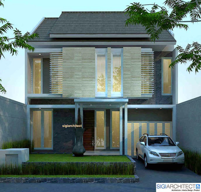 Desain Rumah Minimalis 2 Lantai Bali Gambar Foto Desain 