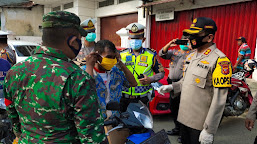 Turun Ke Jalan, Kapolres Indramayu AKBP Suhermanto S.I.K., M.Si., Mendukung Program Gerakan 2,5 Juta Masker