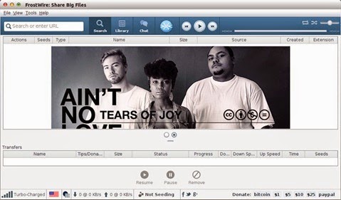 frostwire 5.7.3 on ubuntu 14.04 1