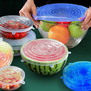 Universal Silicone Lids Stretch Suction Cover (6pcs)