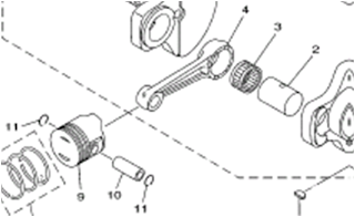 Susunan Connecting Rod Connecting rod dan bagian komponen lainnya
