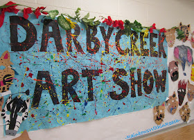 photo of: Bulletin Board for Art Show in Elementary School