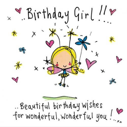 happy birthday girlfriend handmade greeting card