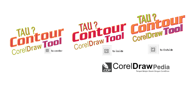 Cara membuat Garis Pinggir Mengelilingi Objek dengan fitur Contour Tool Di CorelDraw 