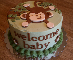 Simply Sweet: Monkey Baby Shower Cake