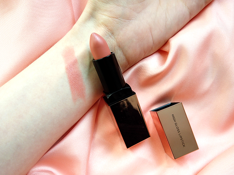 Body-Collection-High-gloss-Lipstick-Peach-Nude-budget-beauty-find-review-beauty-blog-swatch-on-arm