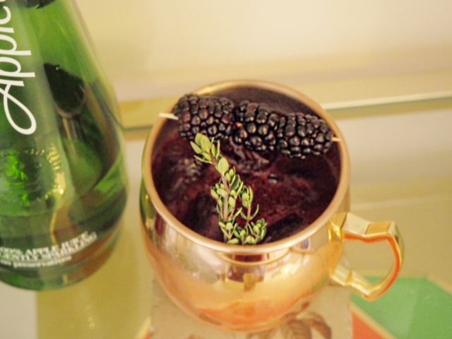 the sloe spring cocktail