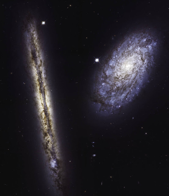 NGC 4302 (left) and NGC 4298