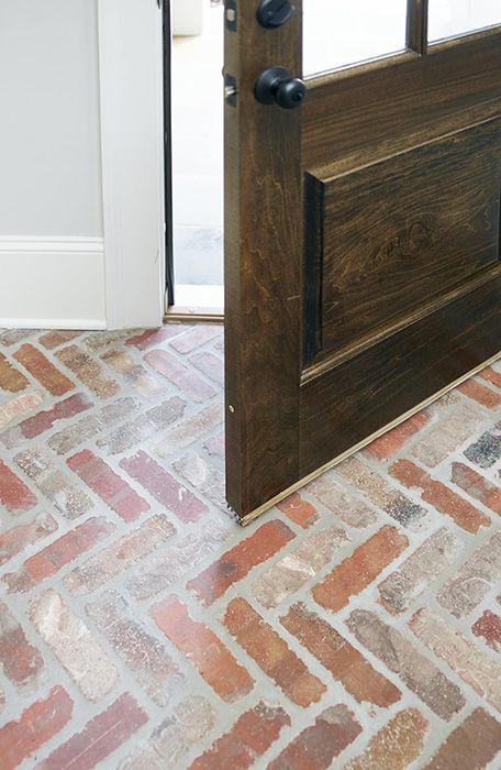 running bond reclaimed bricks