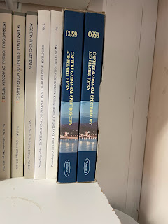 my bookshelves, showing the proceedings of CGS9